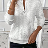 Cable Knit Half-Zip Sweater – Refined Warmth for Every Day