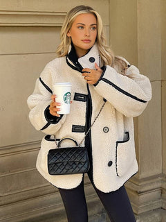 Mielure Luxe Shearling-Style Jacket