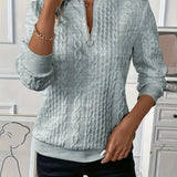 Cable Knit Half-Zip Sweater – Refined Warmth for Every Day