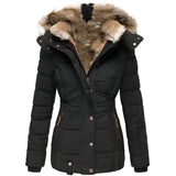 Luxe Faux Fur Lined Winter Parka – Black