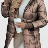 Luxe Quilted Puffer Coat with Hood – Winter Essential