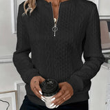 Cable Knit Half-Zip Sweater – Refined Warmth for Every Day