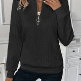 Cable Knit Half-Zip Sweater – Refined Warmth for Every Day