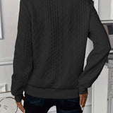 Cable Knit Half-Zip Sweater – Refined Warmth for Every Day
