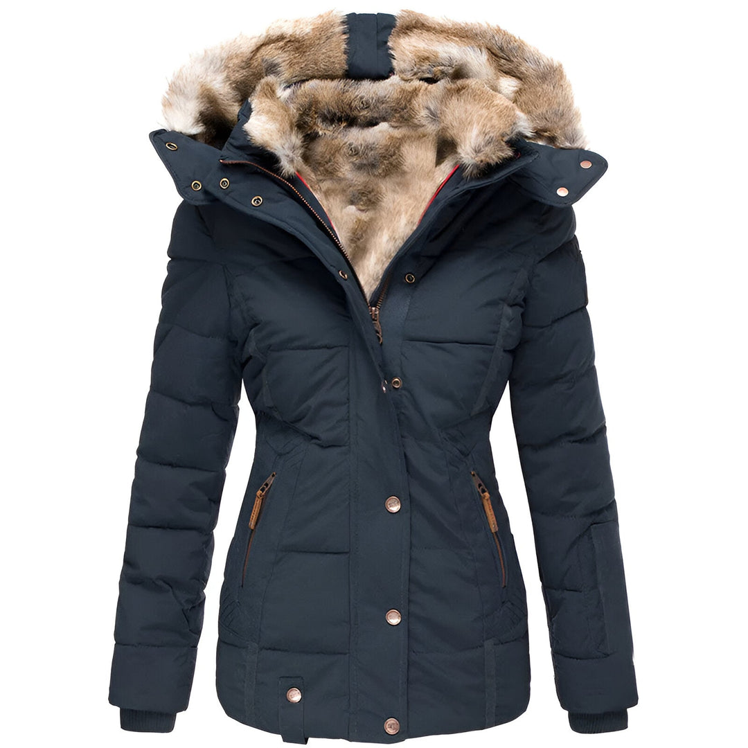 Luxe Faux Fur Lined Winter Parka – Black