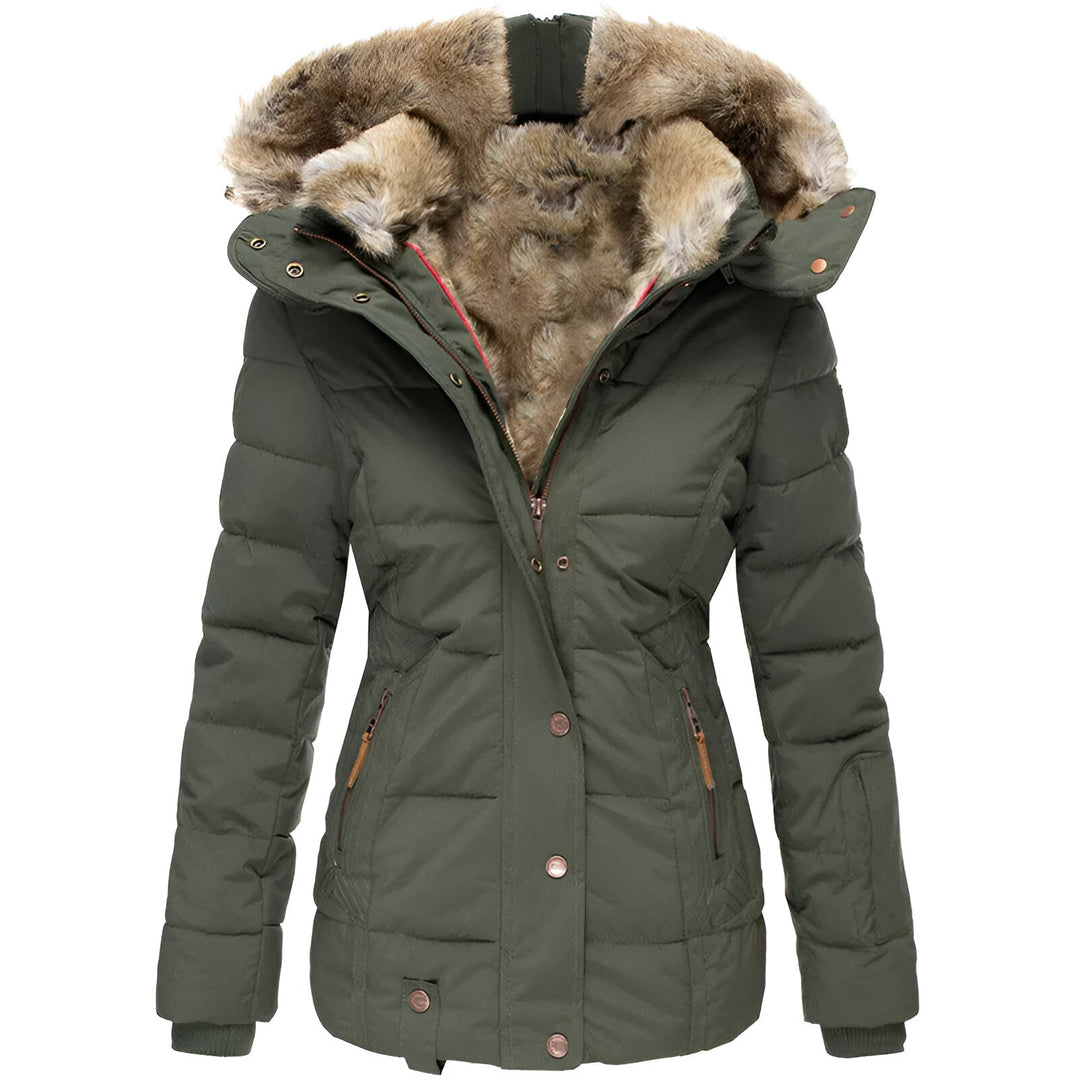 Luxe Faux Fur Lined Winter Parka – Black