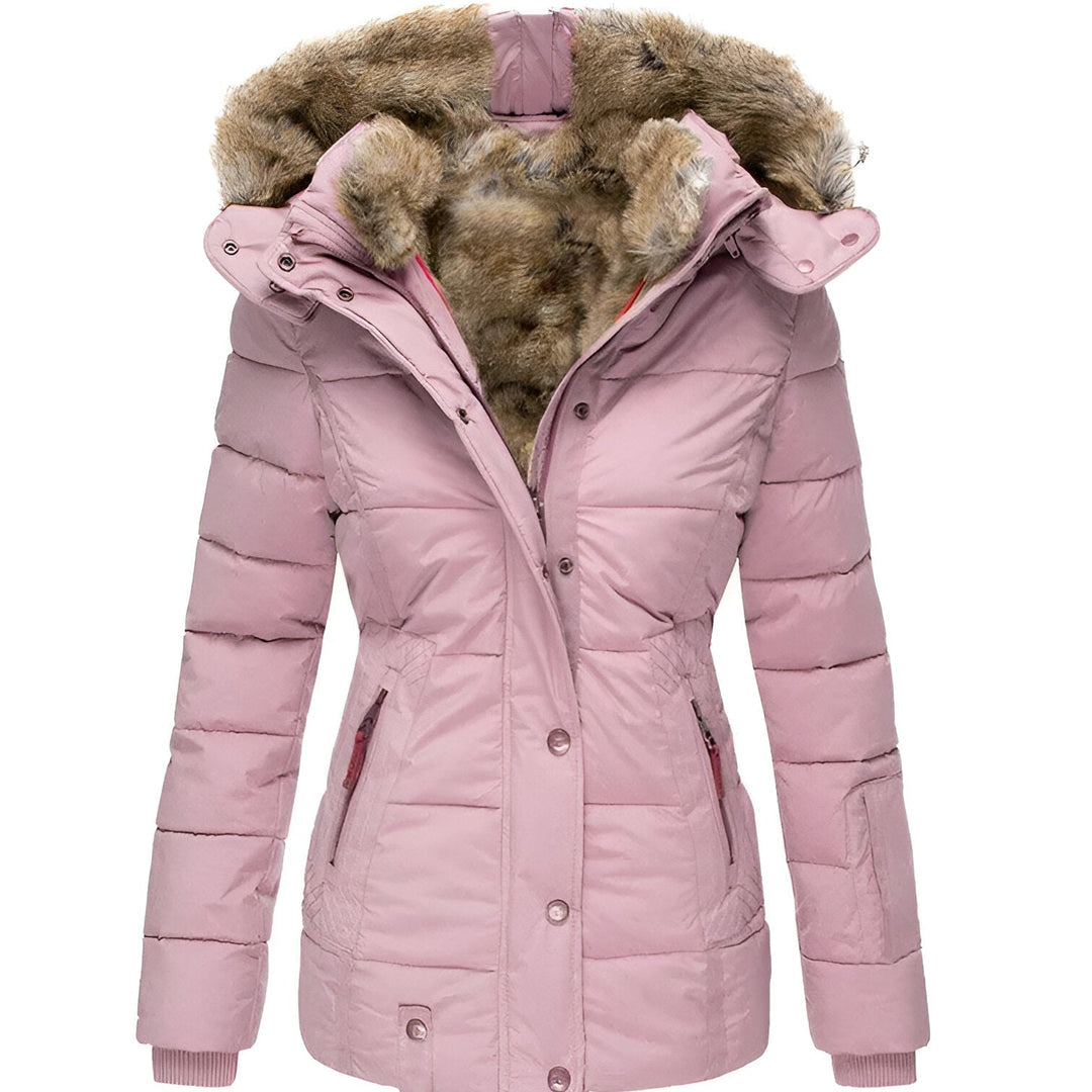 Luxe Faux Fur Lined Winter Parka – Black