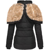 Luxe Faux Fur Lined Winter Parka – Black